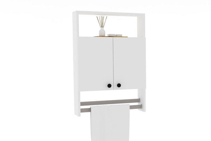Hanah Home Ela Armario de Baño Escandinavo Blanco 60x87x15 cm Tablero Melamina 18mm